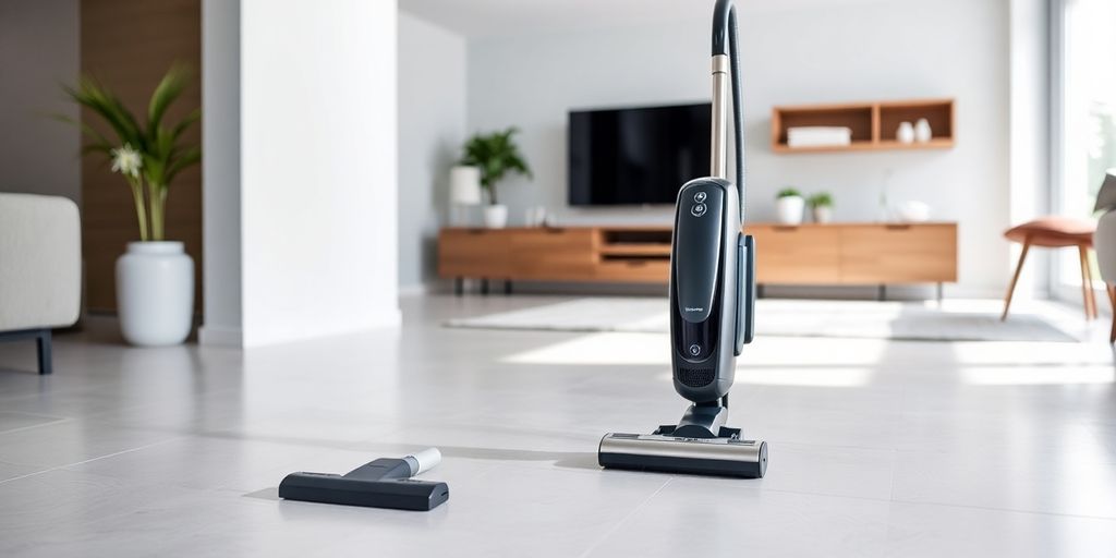 Grundig VCC 7070 in einem sauberen Wohnzimmer.