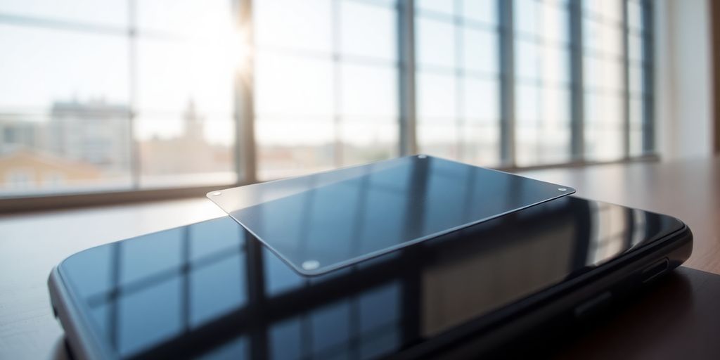 Film solaire transparent sur smartphone et fenêtre