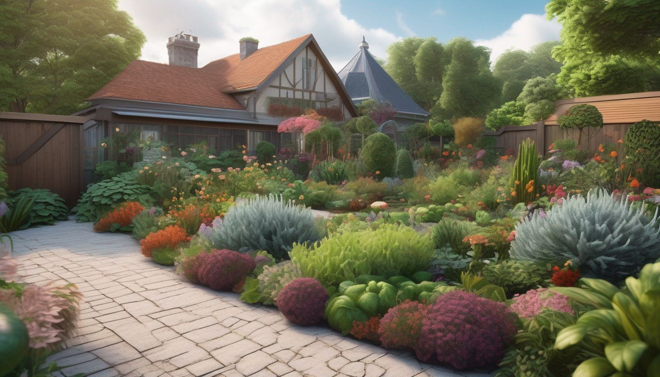 organic garden with healthy soil and natural pest control methods