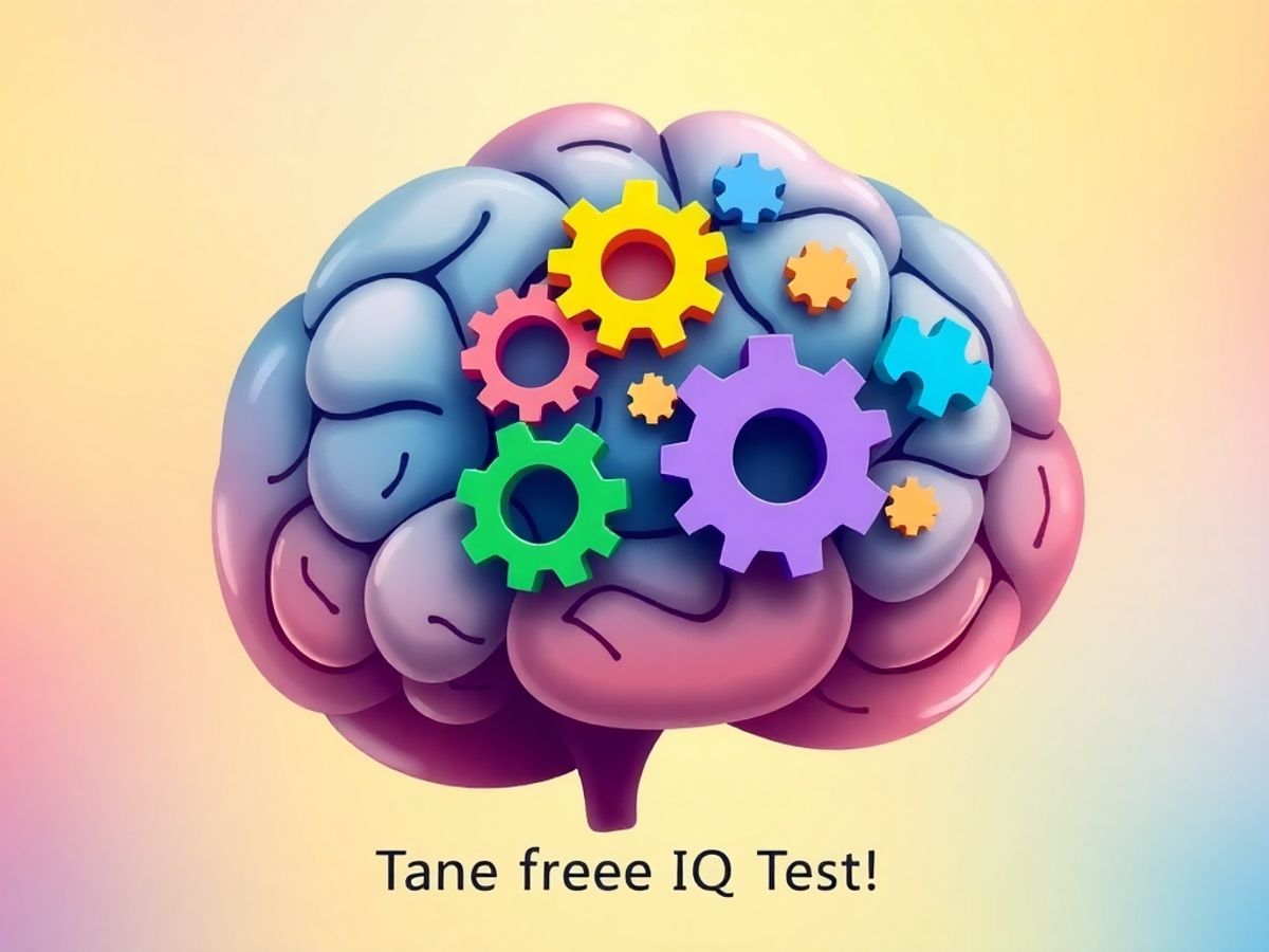 Illustrative brain with gears and puzzle pieces design.