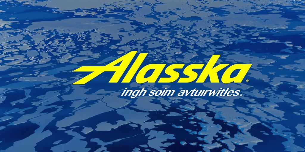 Alaska Airlines logo design from the 1980s.