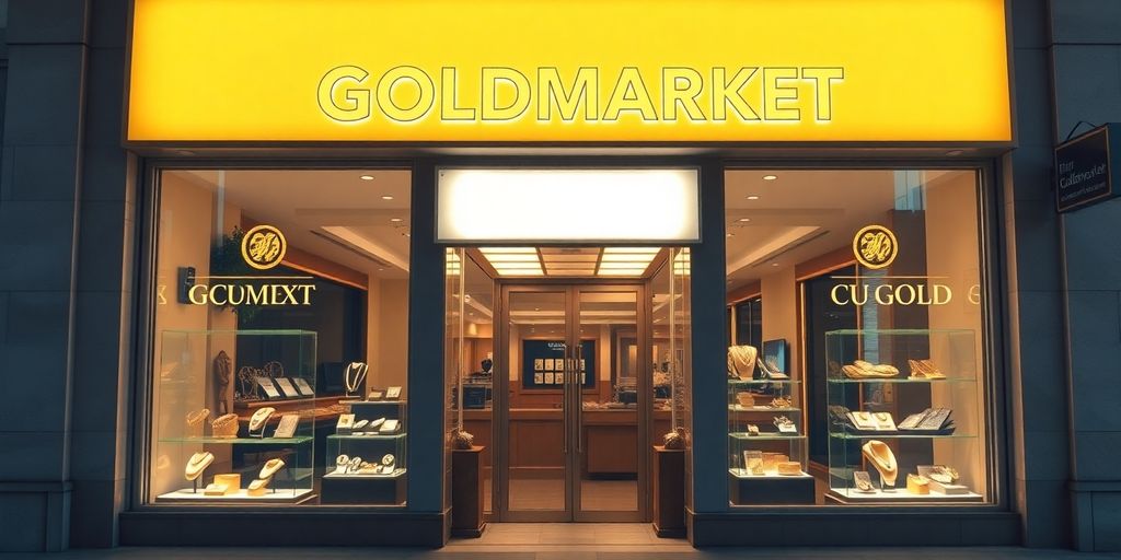 Boutique GOLDMARKET dans le VAR avec des bijoux en or.
