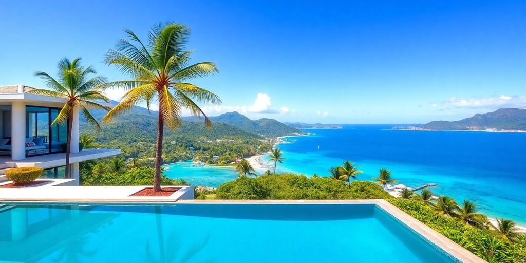 Luxury villa, infinity pool, ocean view