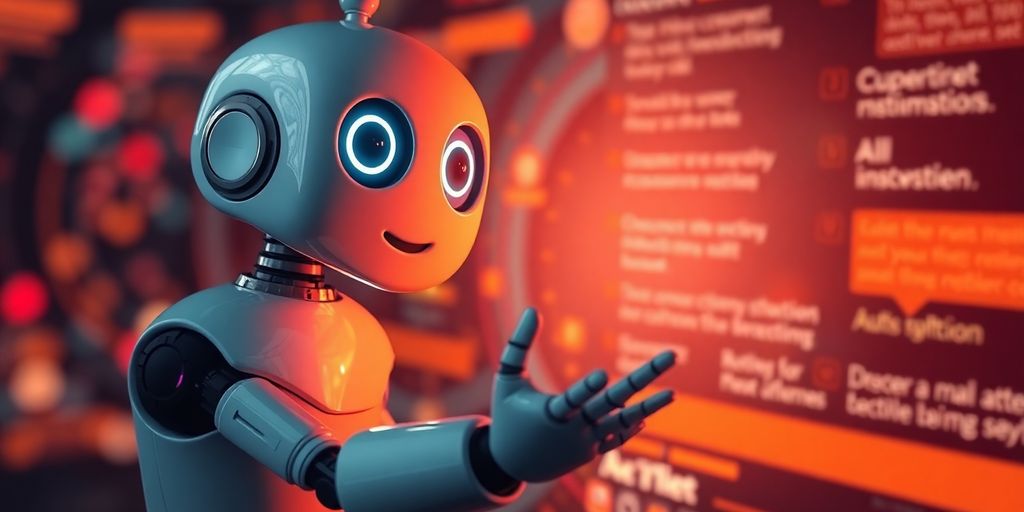 AI analyzing customer feedback for reviews.