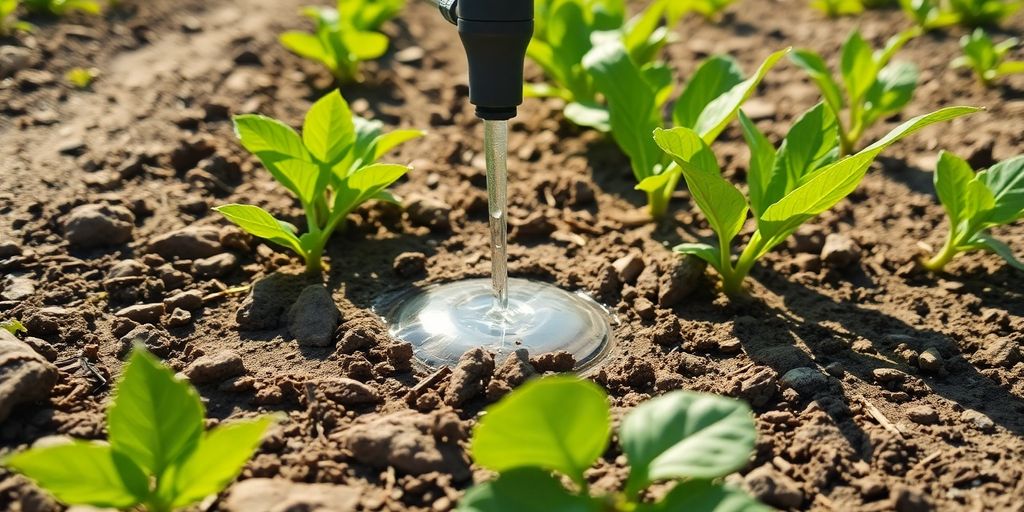 Precision irrigation in action.