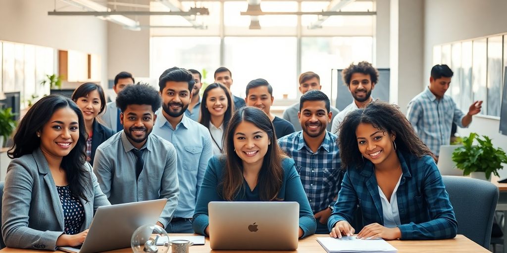 Inmigrantes trabajando y prosperando en Canadá.