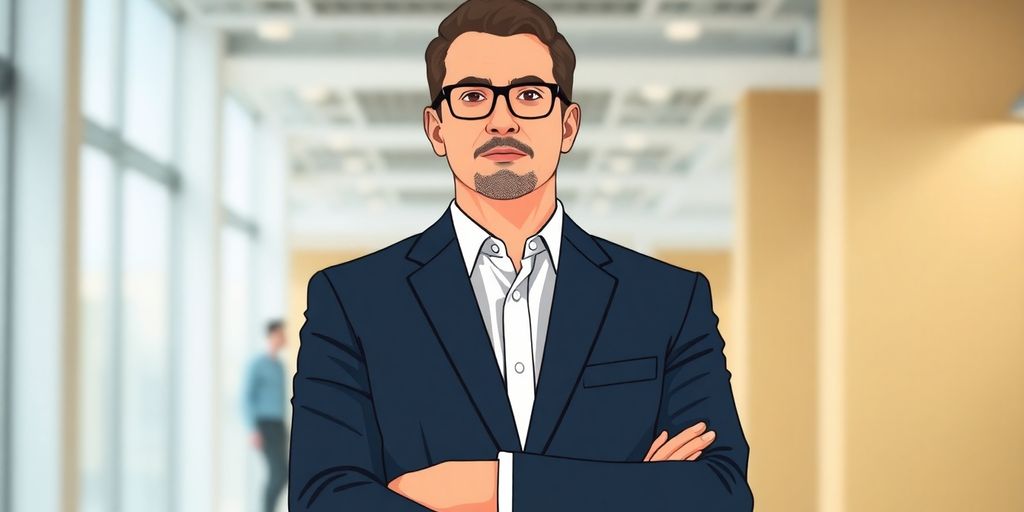 CIO standing confidently, illustrative image.