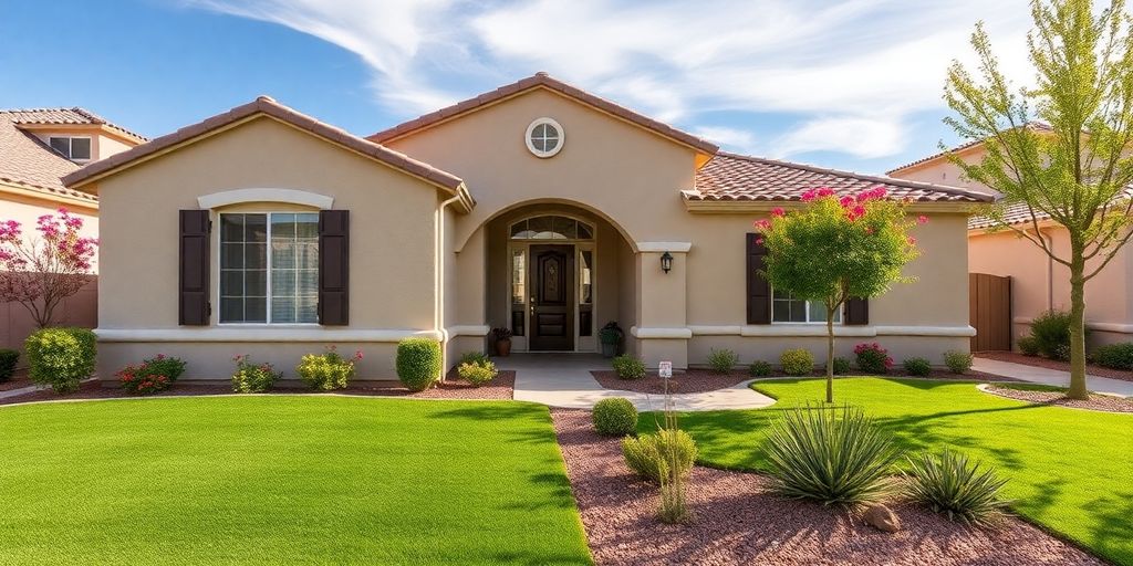 Charming house exterior in North Las Vegas.