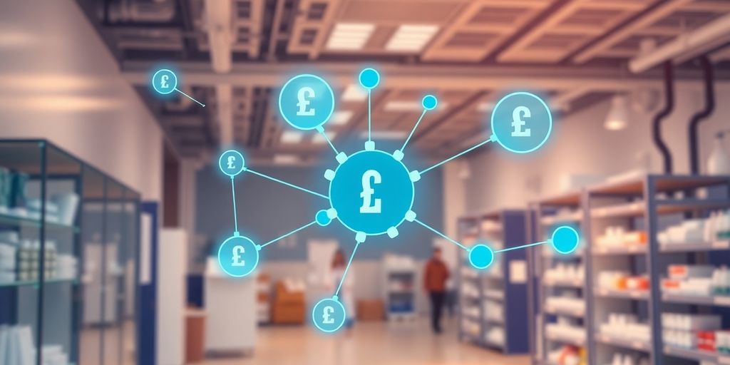 Illustrative blockchain nodes in a healthcare setting.