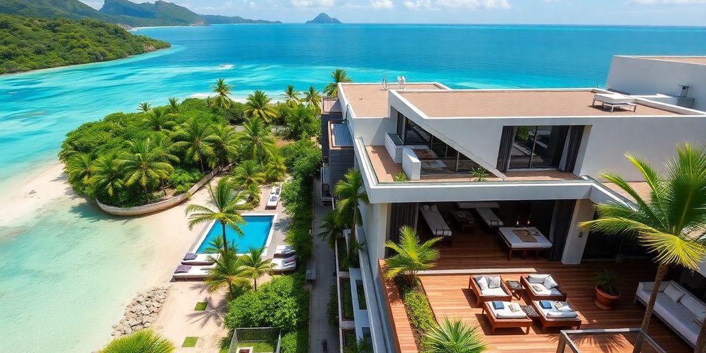 Luxurious apartment with sea view in Phuket, Thailand.