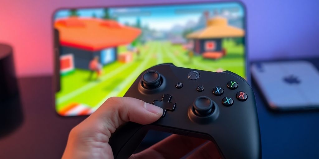 Xbox Cloud Gaming Controller on a phone screen