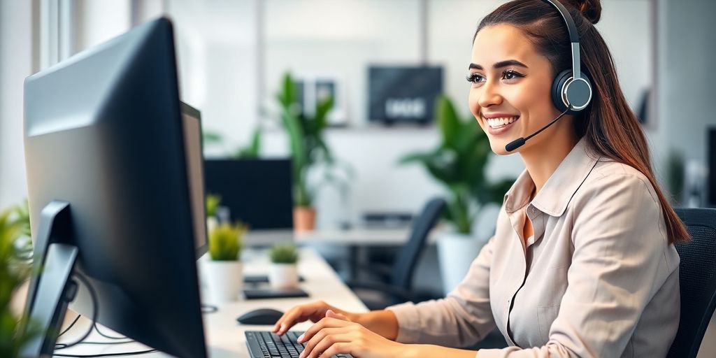 Customer service representative assisting a Shopify user.