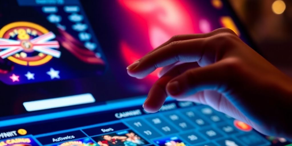 Australian player using secure online casino payment methods.