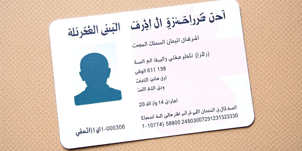 صورة قريبة لرخصة قيادة سعودية على خلفية ملونة