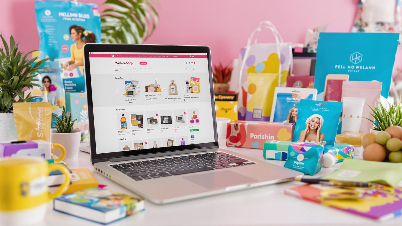 Bilde av en nettbutikk med engasjerende produktbilder.