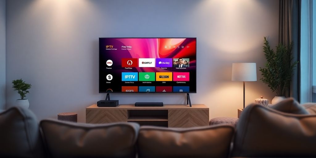 صورة لجهاز تلفاز ذكي يعمل بتقنية IPTV