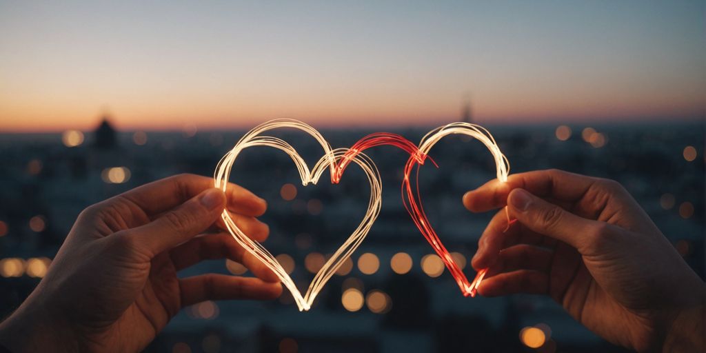 Three hearts connected, representing polyamory and relationship agreements