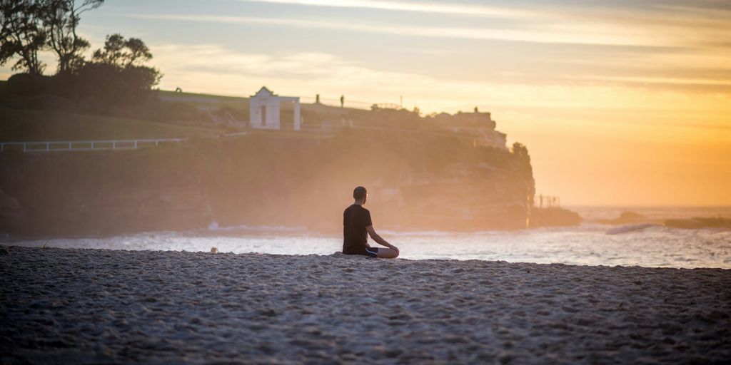 man sitting on ground