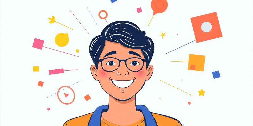 Person coordinating marketing materials