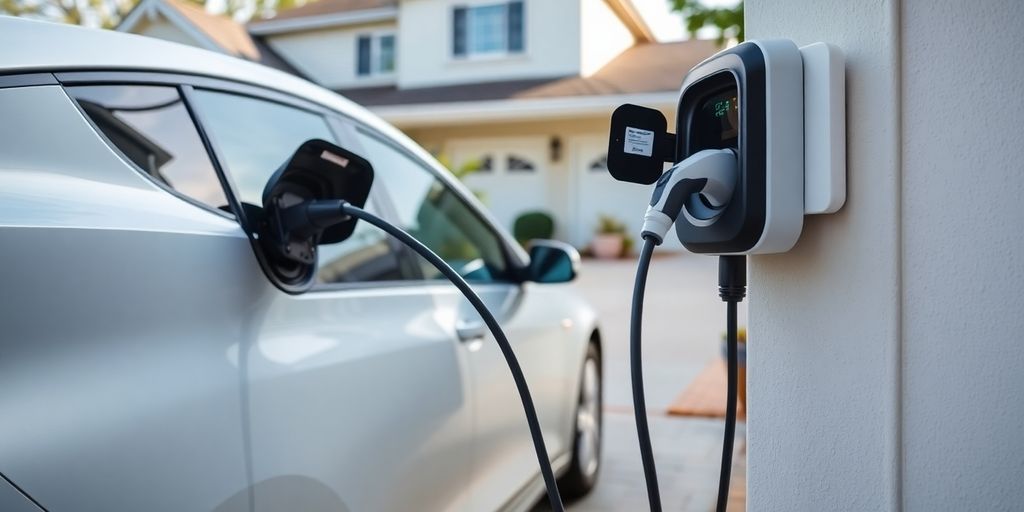 EV charging at home.