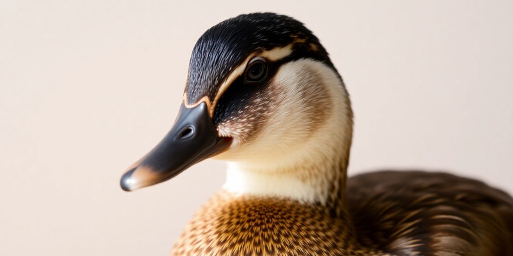 A cute duck named Sparkles with a glittery sheen.
