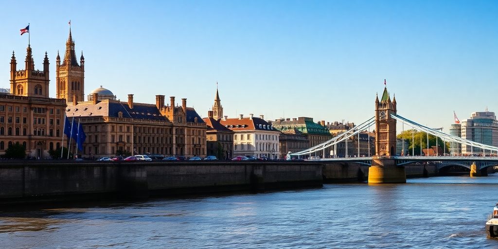 London's iconic landmarks under a European sky.