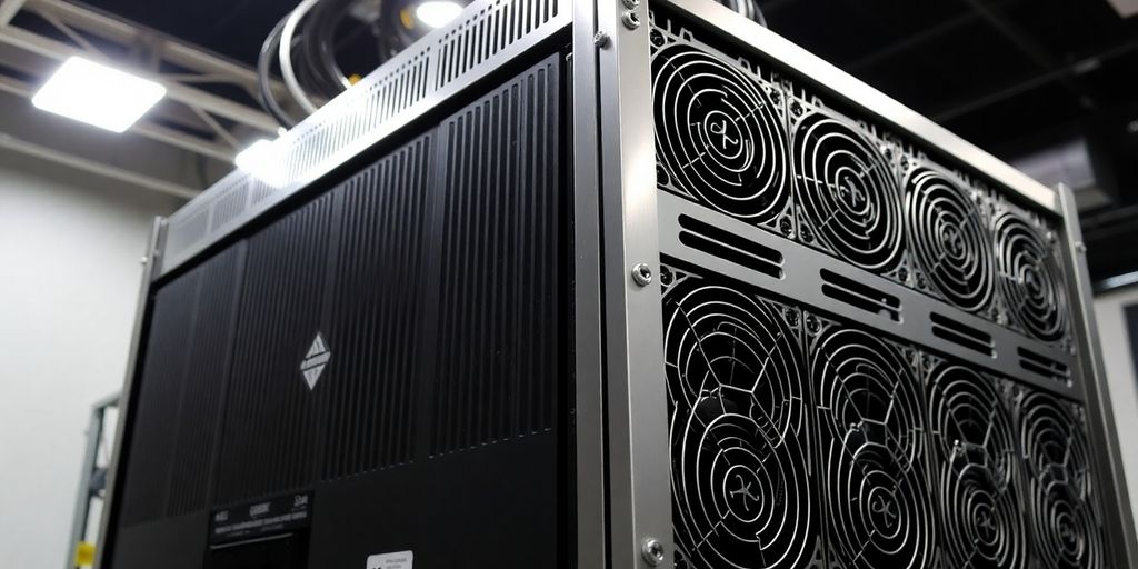 Antminer S21 XP mining rig.