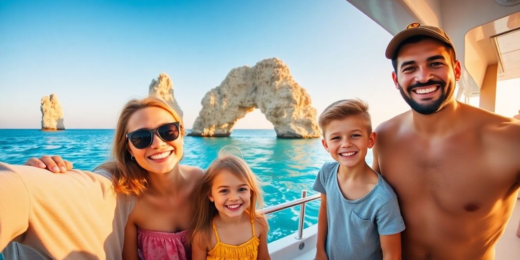 Family enjoys Cabo excursion near downtown