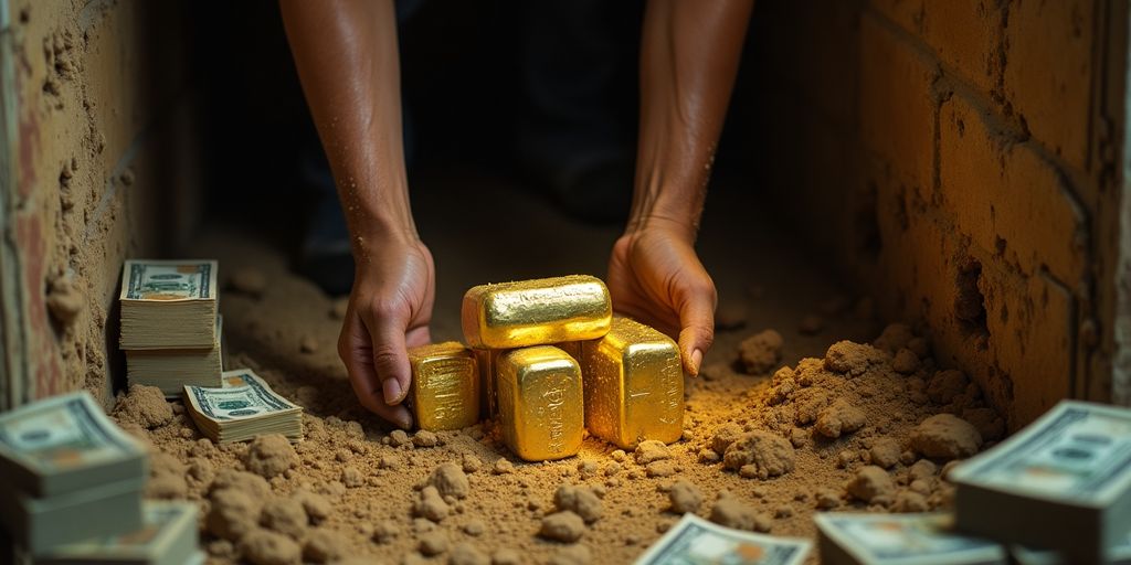 Découverte de lingots d'or et d'argent en rénovant.