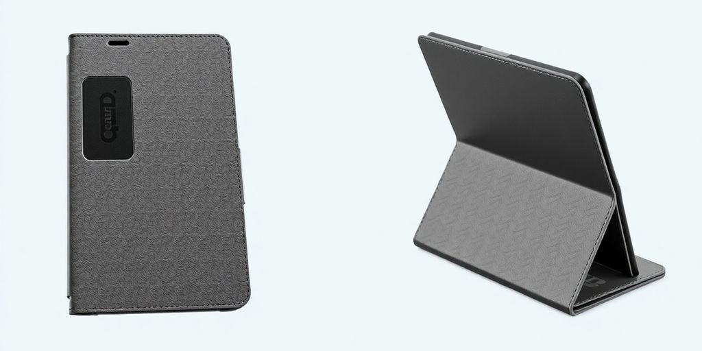 Sleek S25 Ultra flip cover, open and closed.