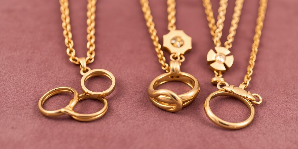 Bijoux en or élégants sur fond en velours.
