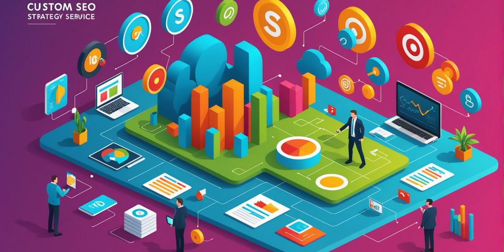 Custom SEO plans for business growth illustration