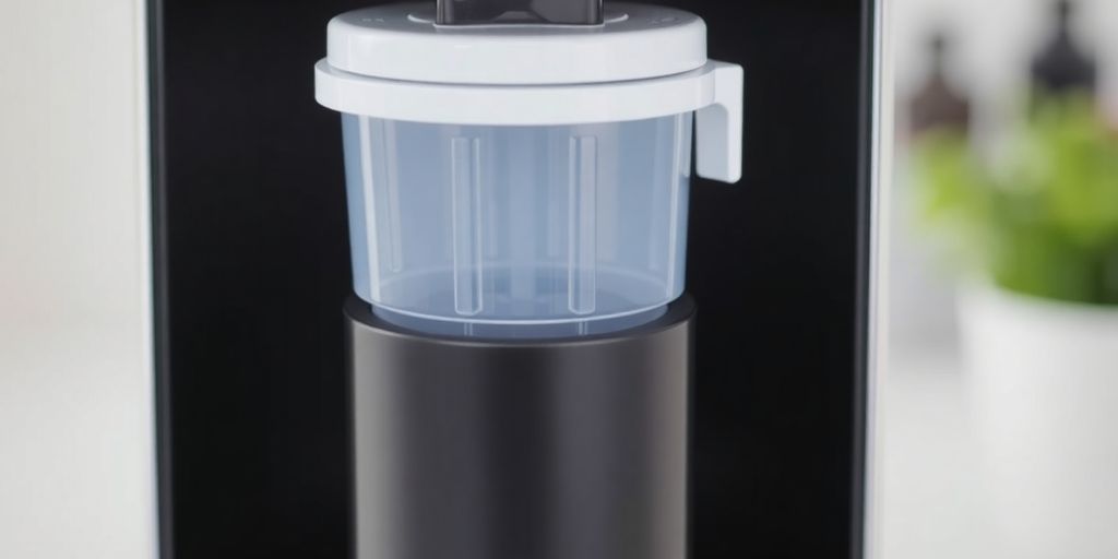 Kexpress coffee machine with removable water tank.