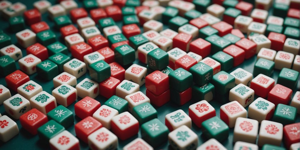 Mahjong tiles clipart for versatile creative projects.