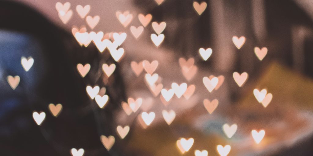 pink heart lights decors
