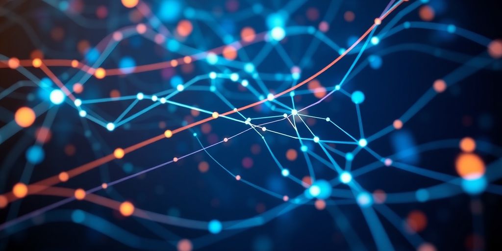 Automated data flow with integrated digital elements.