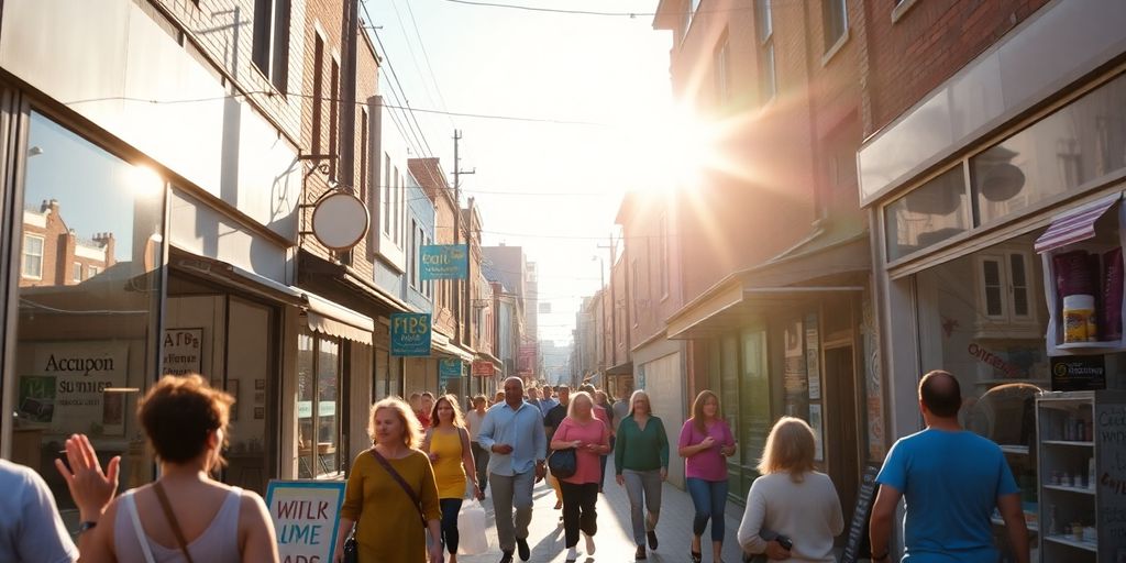 Negocio local prosperando en la comunidad.