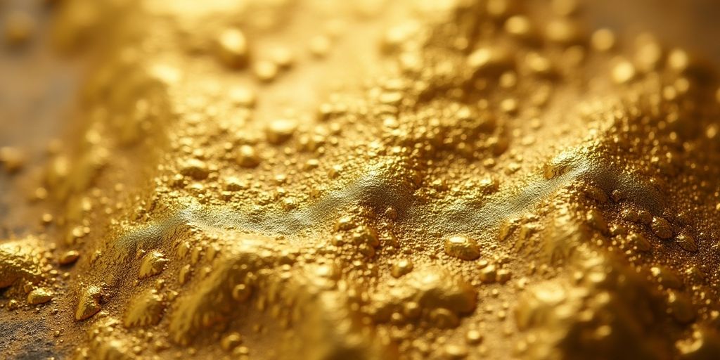 Détails d'une pièce en or usée et décolorée.