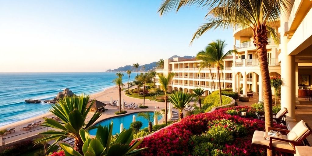 Luxurious Four Seasons Resort in Cabo San Lucas.