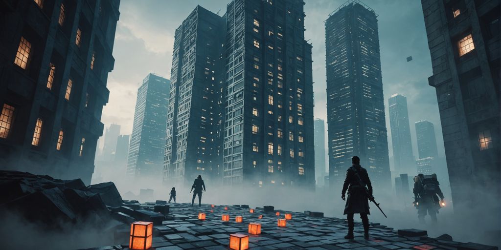 Player in Die Rise with glowing Mahjong tiles