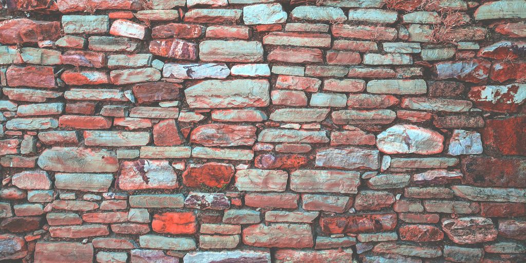 red pavement bricked wall