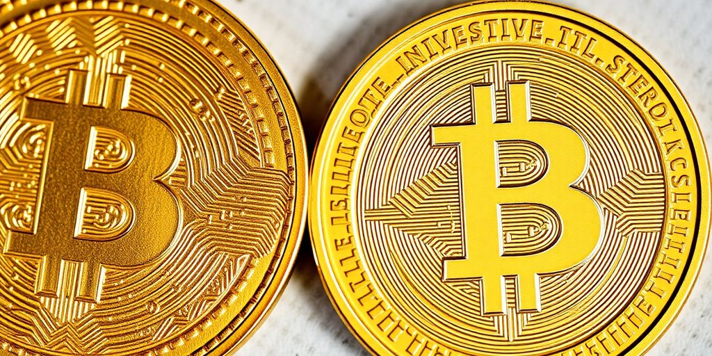 Pièce d’or et pièce en or d’investissement.