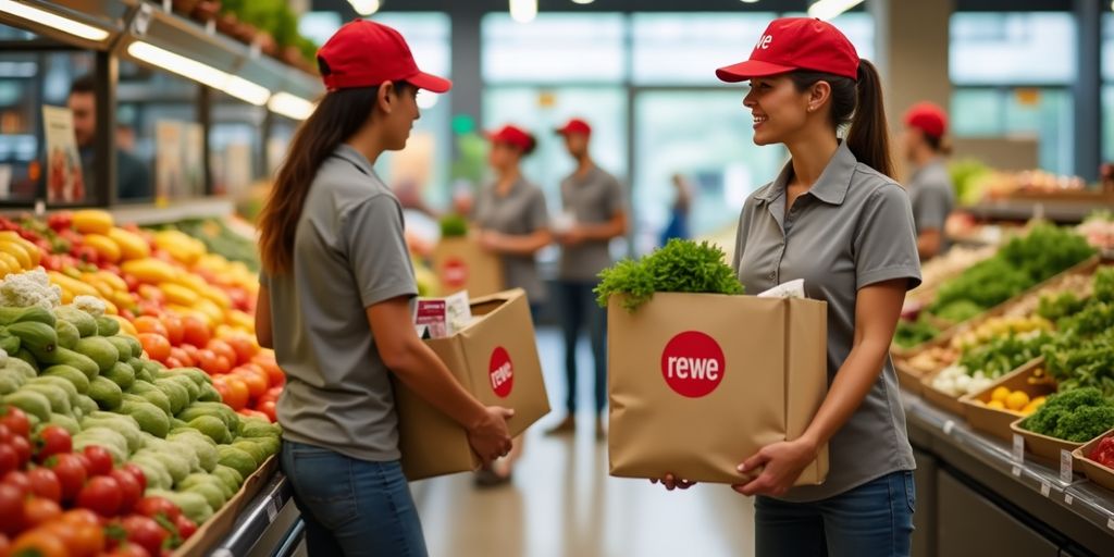 Lebensmittel Lieferung und Abholung bei Rewe