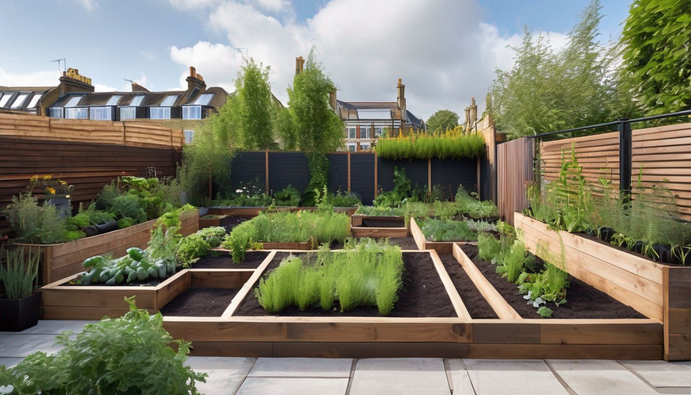 raised beds urban garden London
