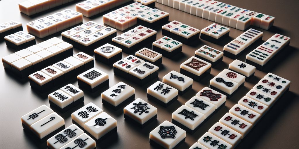 Mahjong set tiles for beginners and professionals