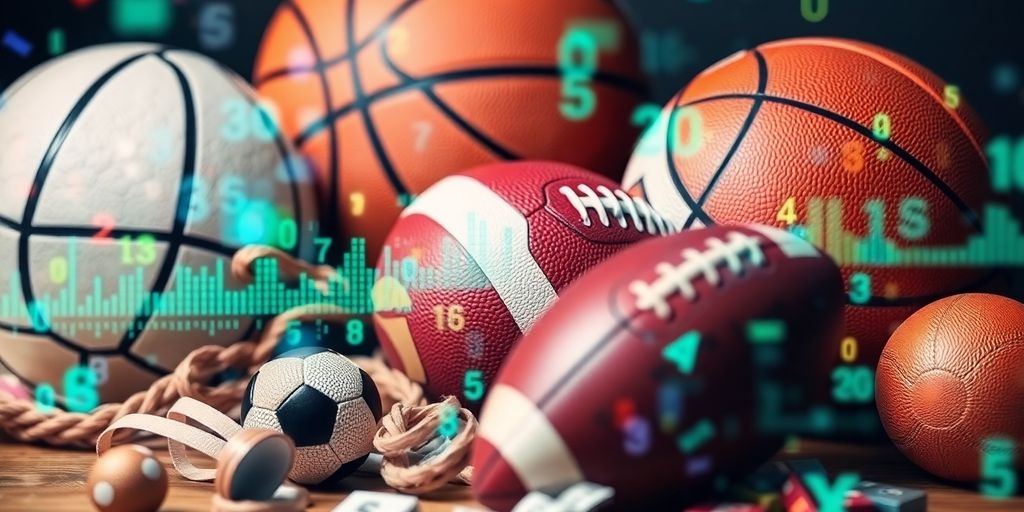 Sports odds and betting concepts visually depicted.