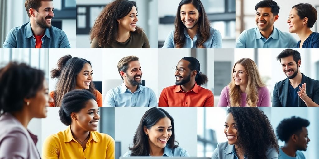 Connected professionals interacting in an online community