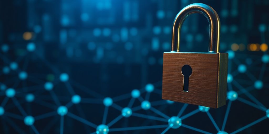Secure digital lock on interconnected network nodes.