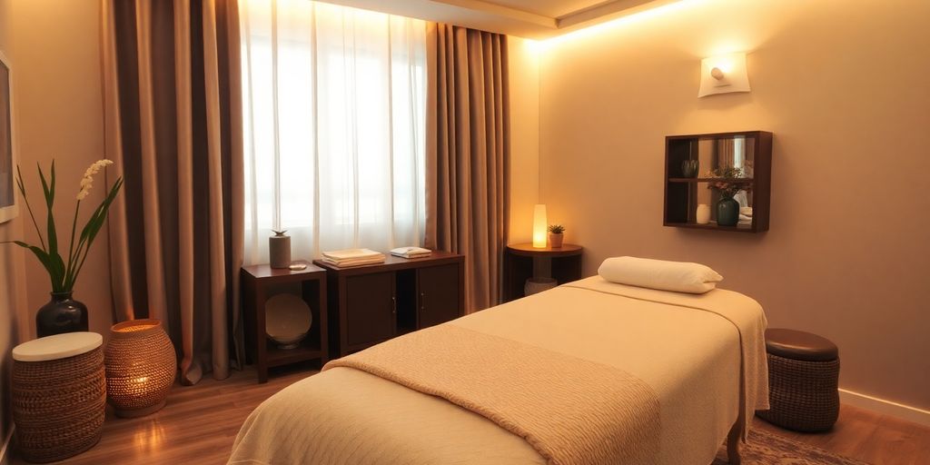 İstanbul'da rahatlatıcı masaj terapisi ortamı.