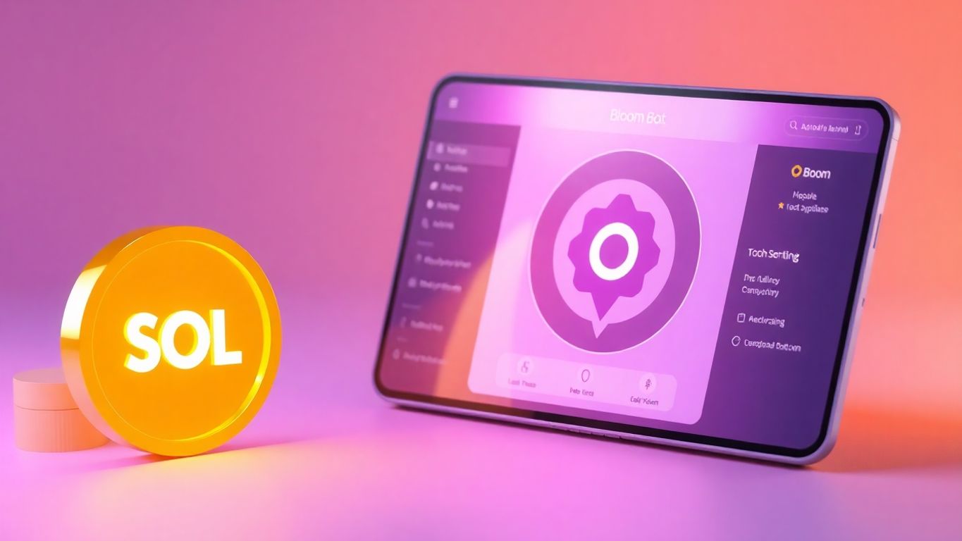 SOL token with Bloom Bot interface.
